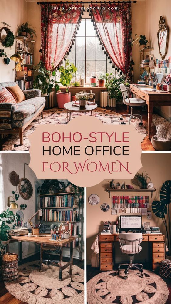 Transform Your Workspace with Boho Charm