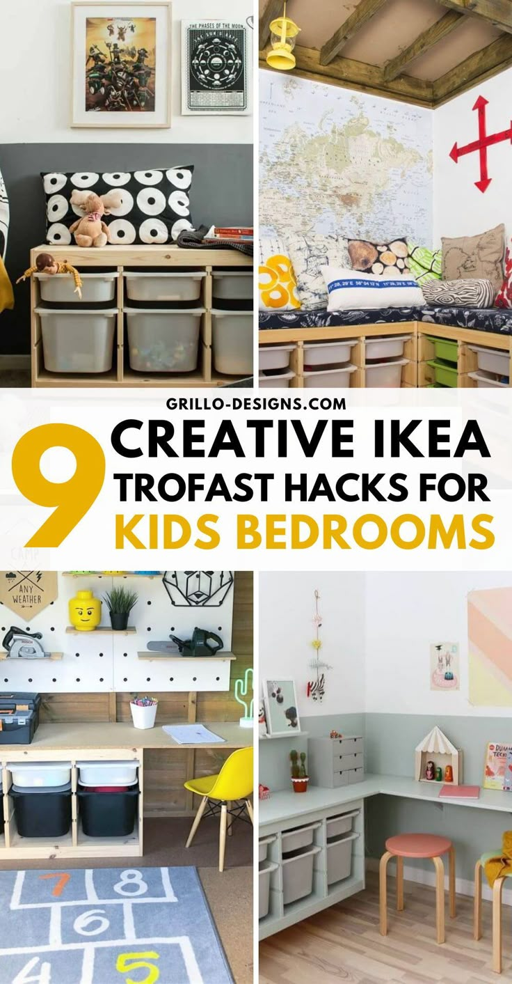 9 CREATIVE IKEA TROFAST HACKS FOR KIDS BEDROOMS