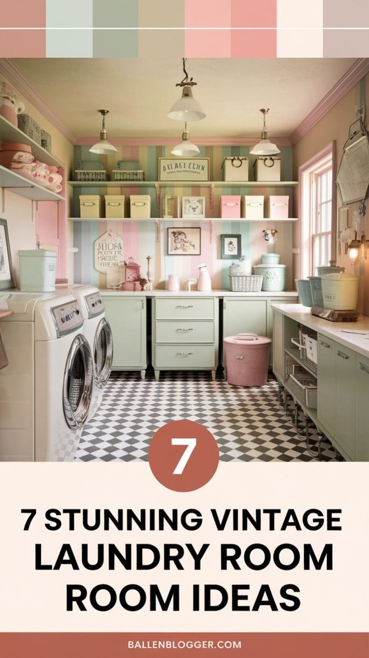 Transform Your Laundry Room: 7 Stunning Vintage Design Ideas